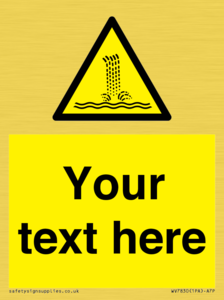 Custom warning artificial waterfall